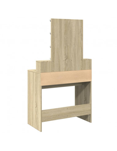 Toeletta con LED Rovere Sonoma 80x41x144,5 cm