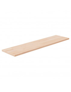 Ripiano 80x20x1,5 cm Legno Massello di Rovere Non Trattato 2