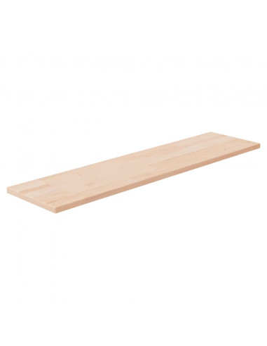 Ripiano 80x20x1,5 cm Legno Massello di Rovere Non Trattato