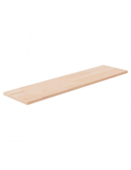 Ripiano 80x20x1,5 cm Legno Massello di Rovere Non Trattato