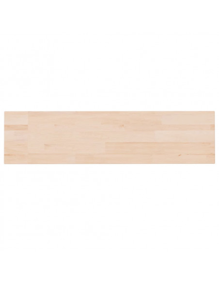 Ripiano 80x20x1,5 cm Legno Massello di Rovere Non Trattato