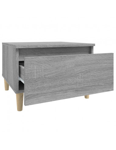 Tavolini 2pz Grigio Sonoma 50x46x35 cm in Legno Multistrato