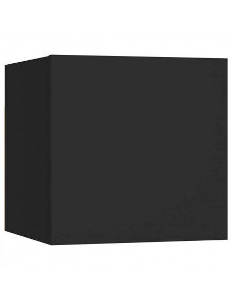 Set di Mobili Porta TV 7 pz Nero in Legno Multistrato