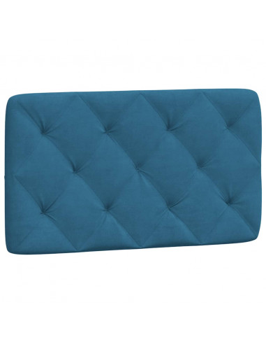 Letto con Materasso Blu 90x190 cm in Velluto
