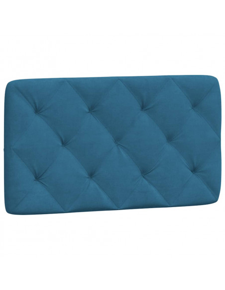 Letto con Materasso Blu 90x190 cm in Velluto