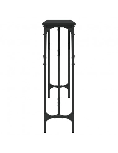 Tavolino Consolle Nero 180x23x75 cm in Legno Multistrato