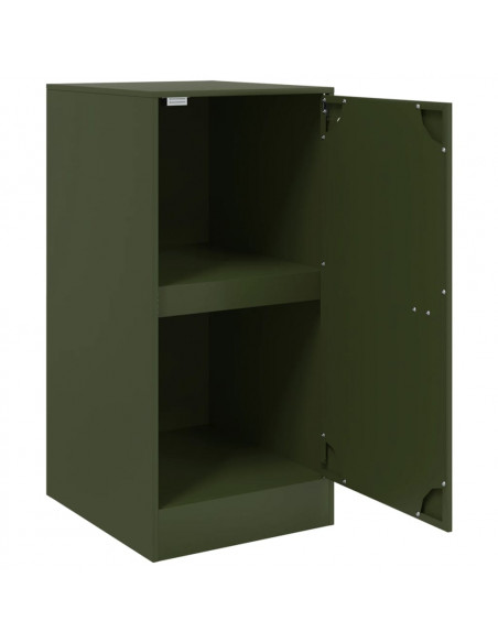 Credenza Verde Oliva 34,5x39x73 cm in Acciaio