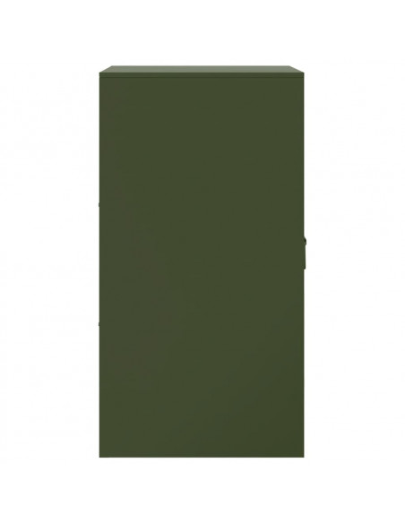 Credenza Verde Oliva 34,5x39x73 cm in Acciaio