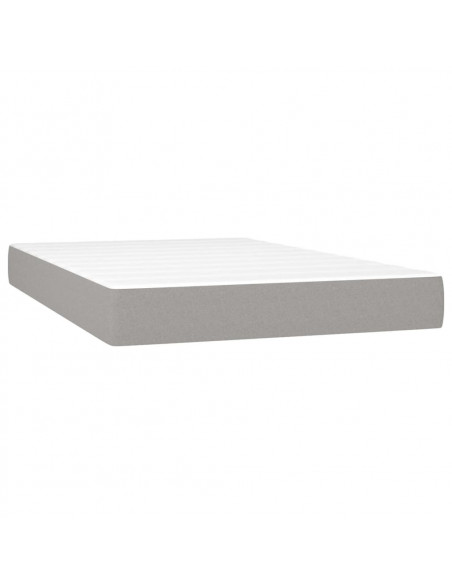 Materasso a Molle Insacchettate Grigio Chiaro 120x200x20 cm