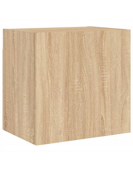 Mobili TV a Muro 5pz Rovere Sonoma in Legno Multistrato