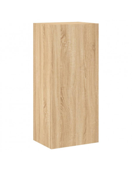 Mobili TV a Muro 5pz Rovere Sonoma in Legno Multistrato