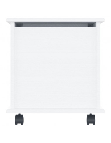 Cassapanca con Ruote ALTA Bianca 73x39,5x44 cm Massello di Pino