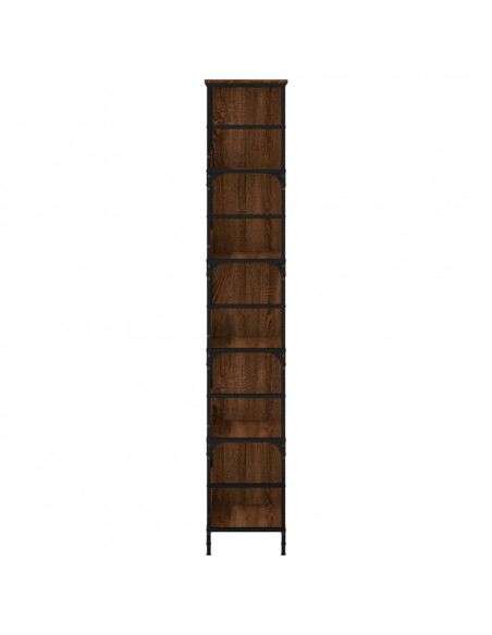 Libreria Rovere Marrone 78,5x33x188,5 cm in Legno Multistrato