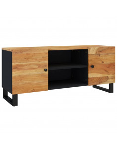 Mobile Porta TV 105x33x46 cm in Legno Massello di Acacia 2