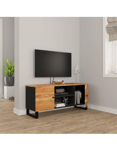 Mobile Porta TV 105x33x46 cm in Legno Massello di Acacia