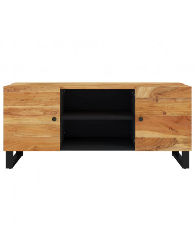 Mobile Porta TV 105x33x46 cm in Legno Massello di Acacia