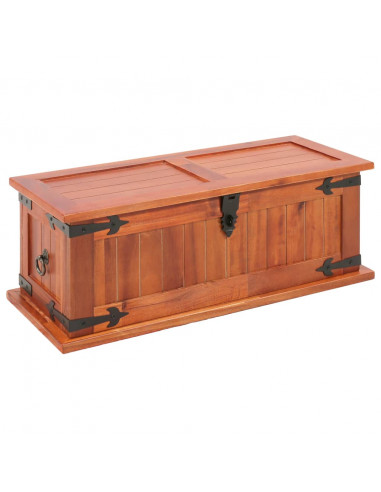 Cassapanche 3 pz in Legno Massello di Acacia