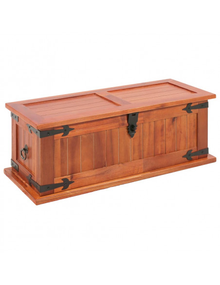Cassapanche 3 pz in Legno Massello di Acacia