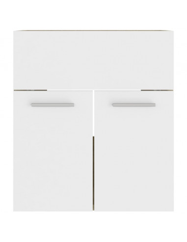 Mobile Sottolavabo Bianco Rovere Sonoma 41x38,5x46 Multistrato