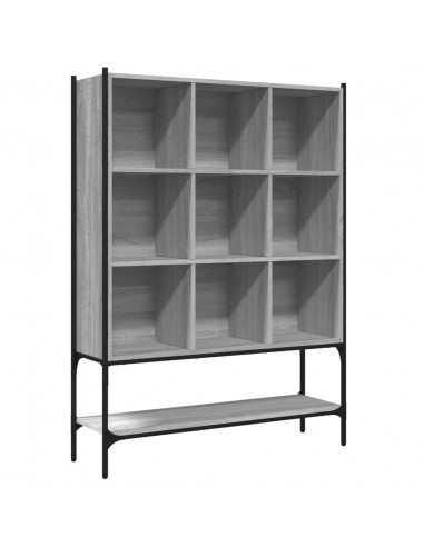 Libreria Grigio Sonoma 102x30x141,5 cm in Legno Multistrato