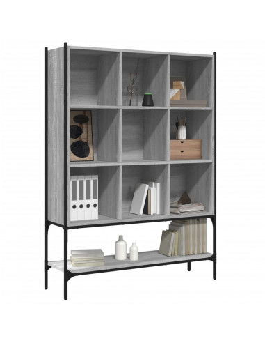 Libreria Grigio Sonoma 102x30x141,5 cm in Legno Multistrato