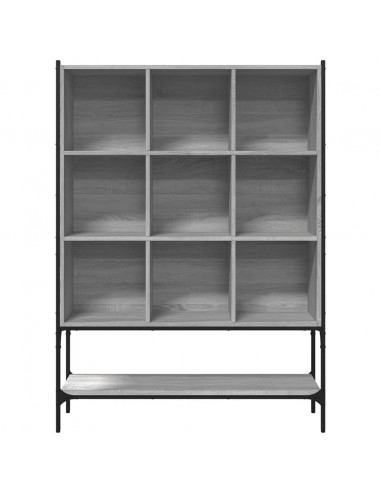 Libreria Grigio Sonoma 102x30x141,5 cm in Legno Multistrato