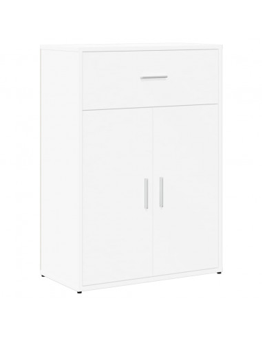 Credenze 2 pz Bianche 60x30x84 cm in Legno Multistrato