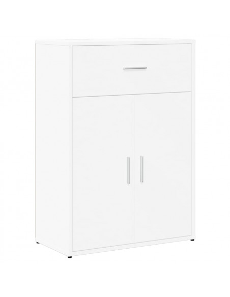 Credenze 2 pz Bianche 60x30x84 cm in Legno Multistrato