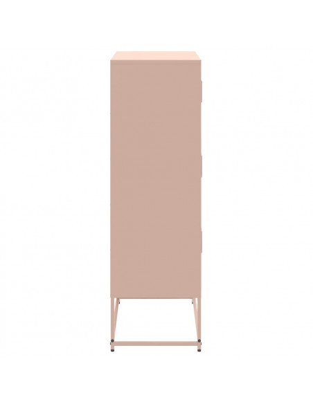 Credenza Rosa 68,5x38,5x123,5 in Acciaio