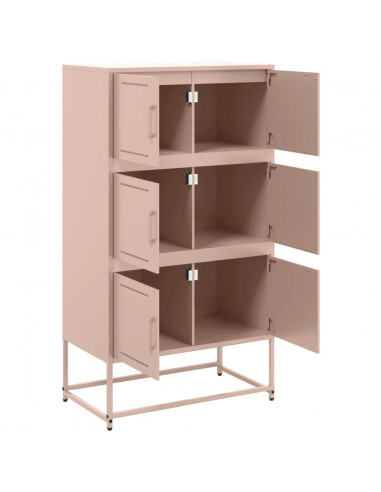 Credenza Rosa 68,5x38,5x123,5 in Acciaio