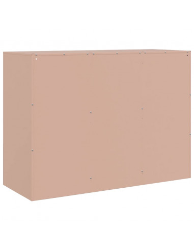 Credenza Rosa 99x39x73 cm in Acciaio