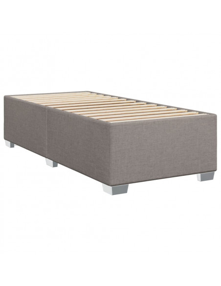 Giroletto a Molle con Materasso Tortora 90x190 cm in Tessuto