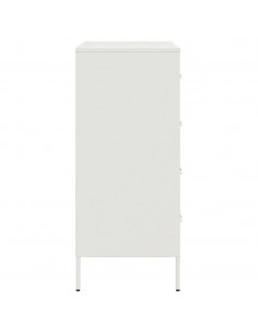 Credenza Bianca 68x39x89 cm in Acciaio 2