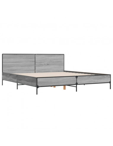 Giroletto Grigio Sonoma 200x200 cm in Legno Multistrato Metallo