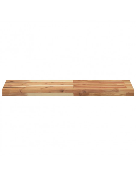Ripiano a Parete 100x30x4cm Legno Massello Acacia Rifinito Olio