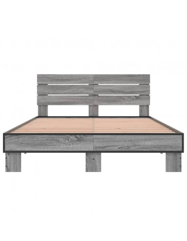 Giroletto Grigio Sonoma 120x200 cm in Legno Multistrato Metallo