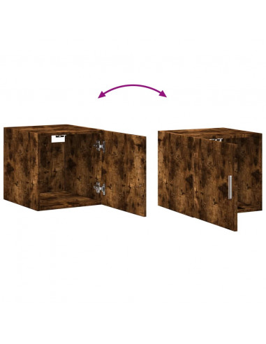 Mobile a Parete Rovere Fumo 40x42,5x40 cm in Legno Multistrato