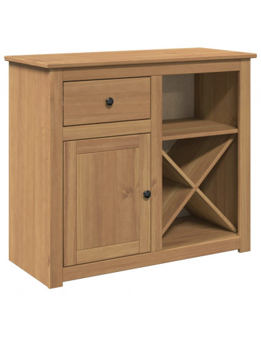 Credenza con Cassetto Panama 93x40x80 cm Legno Massello di Pino