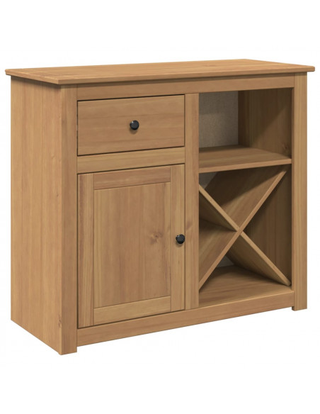 Credenza con Cassetto Panama 93x40x80 cm Legno Massello di Pino