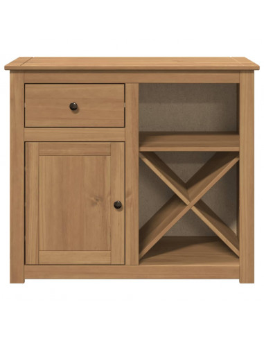 Credenza con Cassetto Panama 93x40x80 cm Legno Massello di Pino