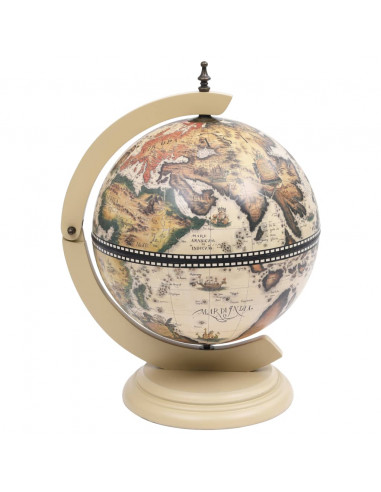 Minibar da Tavola a Globo Supporto per Vini in Eucalipto Bianco