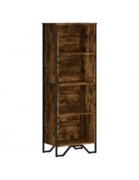 Libreria Rovere Fumo 50x31x137,5 cm in Truciolato
