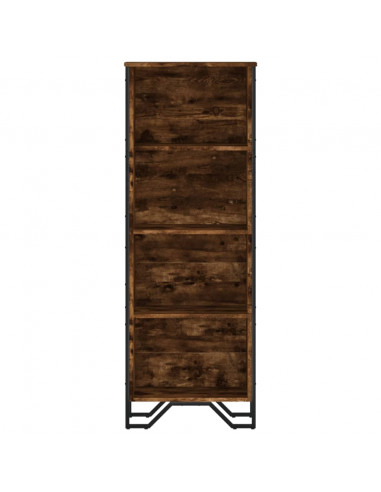Libreria Rovere Fumo 50x31x137,5 cm in Truciolato