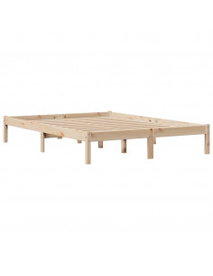 Letto senza Materasso 160x200 cm in Legno Massello di Pino 2