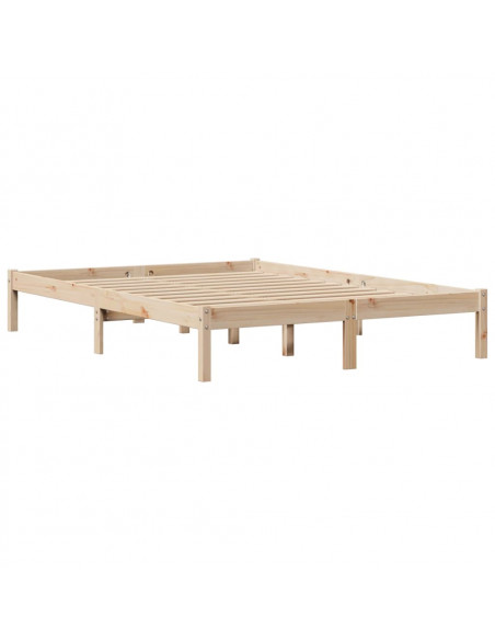 Letto senza Materasso 160x200 cm in Legno Massello di Pino