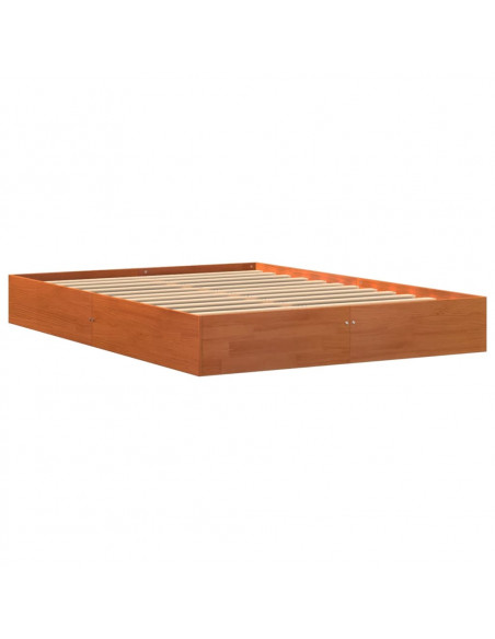 Giroletto Marrone Cera 140x200 cm in Legno Massello di Pino