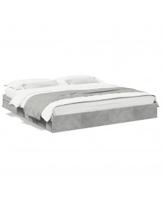 Giroletto Cassetti Grigio Cemento 200x200 cm Legno Multistrato 2