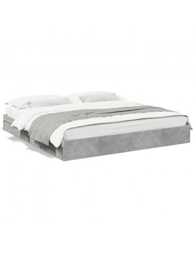 Giroletto Cassetti Grigio Cemento 200x200 cm Legno Multistrato