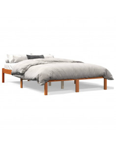 Giroletto Marrone Cera 135x190 cm in Legno Massello di Pino 2