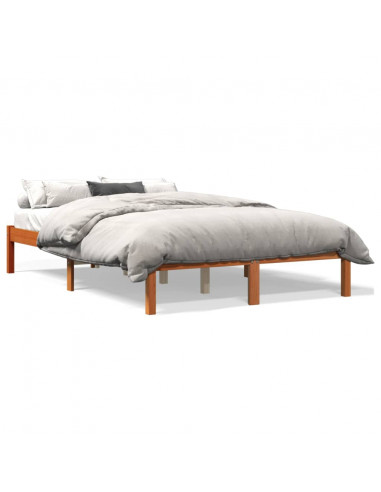 Giroletto Marrone Cera 135x190 cm in Legno Massello di Pino